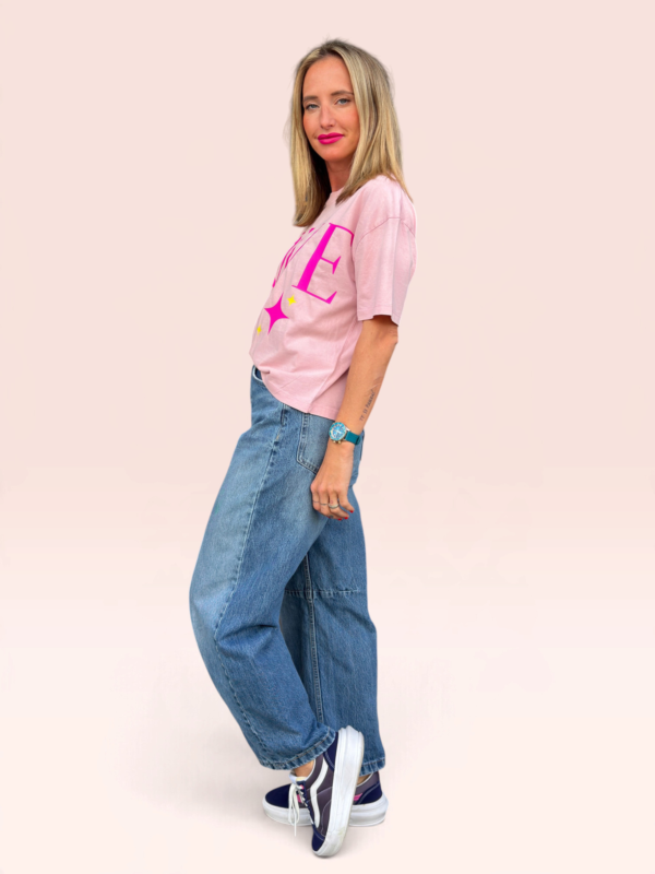 Dámské tričko "LOVE & STAR" modré